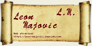 Leon Majović vizit kartica
